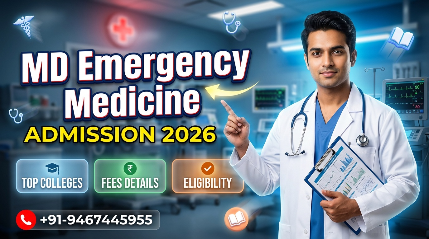 MD Emergency Medicine: Admissions 2026, medical colleges, fees, eligibility criteria details